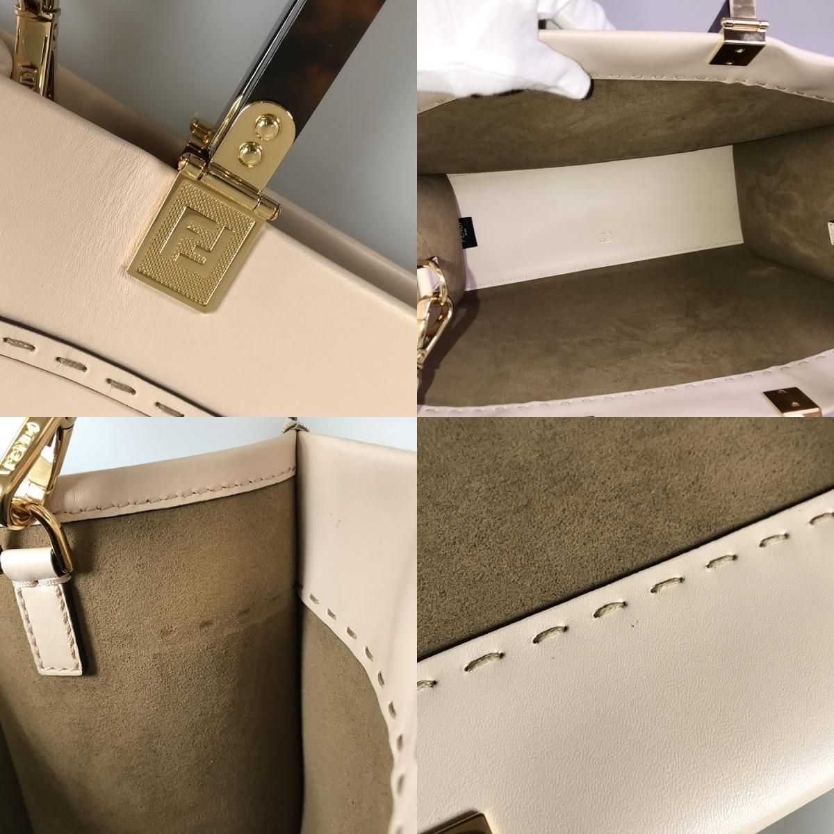 フェンディ FENDI サンシャイン ミディアム 8BH386 レザー トート 