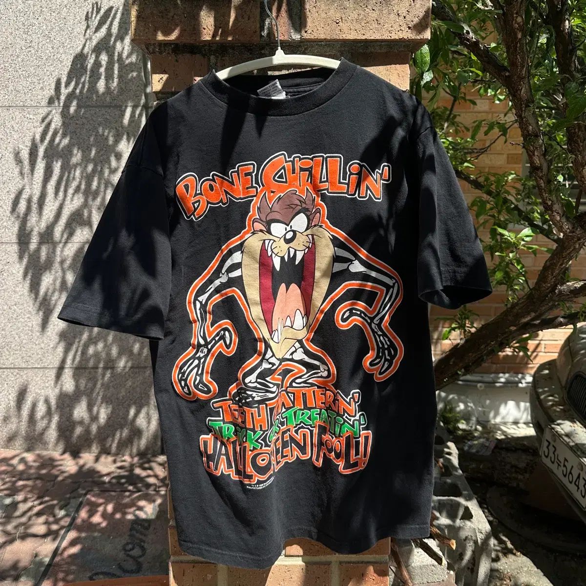 96 ルーニー・テューンズ タズ ハロウィン Tシャツ L