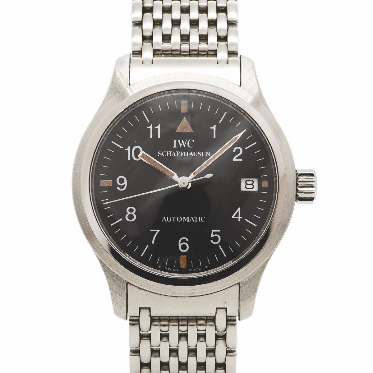 【6wec0202】IWC アイダブリューシー シャフハウゼン パイロットウォッチ マーク 12 IW324101 黒文字盤【中古】腕時計 メンズ