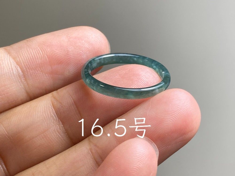 L17-199 細身 アニバーサリーリング 氷種 16.5号 グアテマラ産 A貨 本