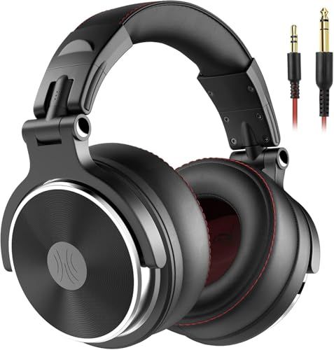 OneOdio Pro50 ハイレゾ ヘッドホン 有線 50mmドライバー プロフェッショナル モニターヘッドホン DJ用 密閉型 スタジオ用/楽器練習/ミキシング/TV視聴/映画鑑賞 (黒)ma dcee3992