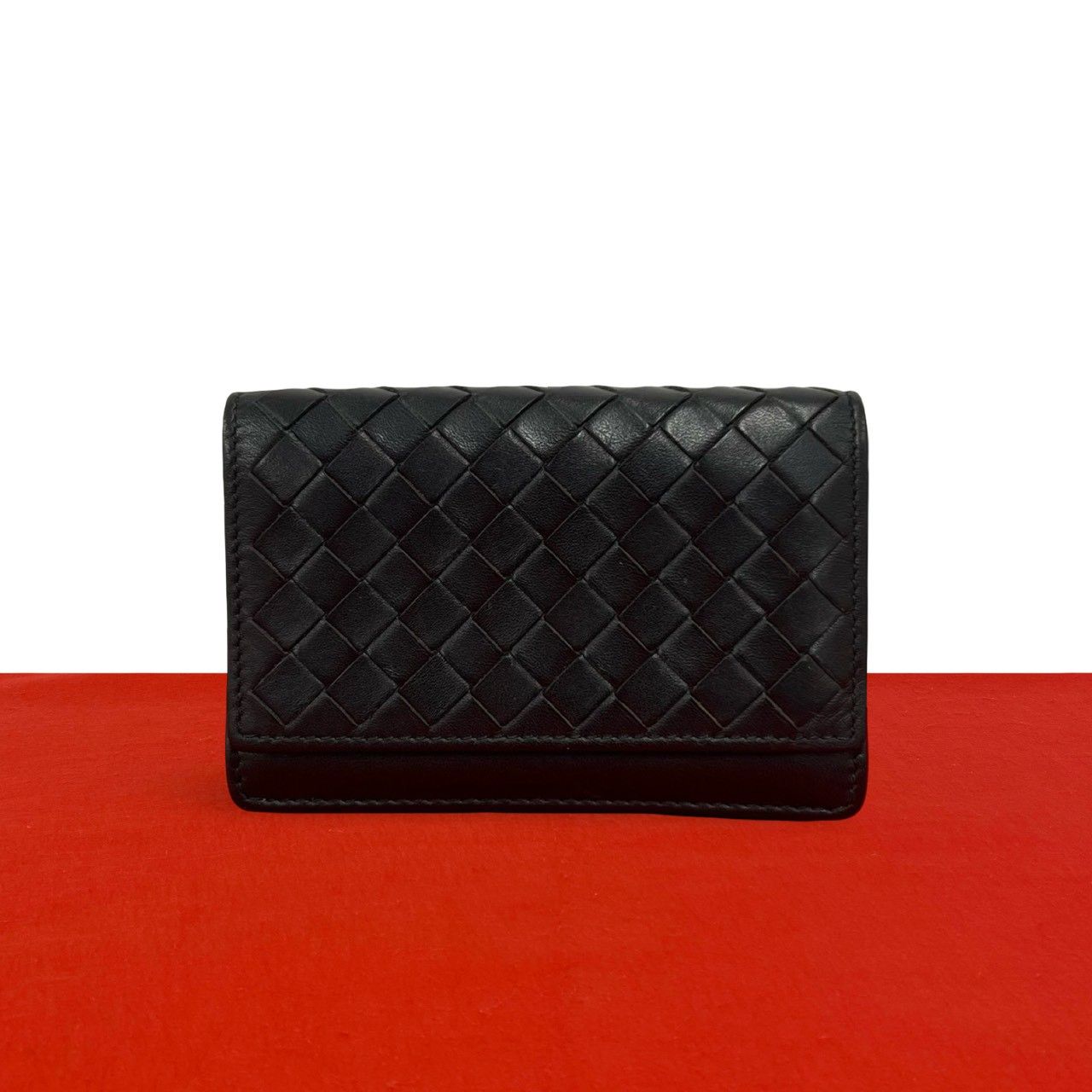 極 美品 BOTTEGA VENETA ボッテガヴェネタ イントレチャート レザー本