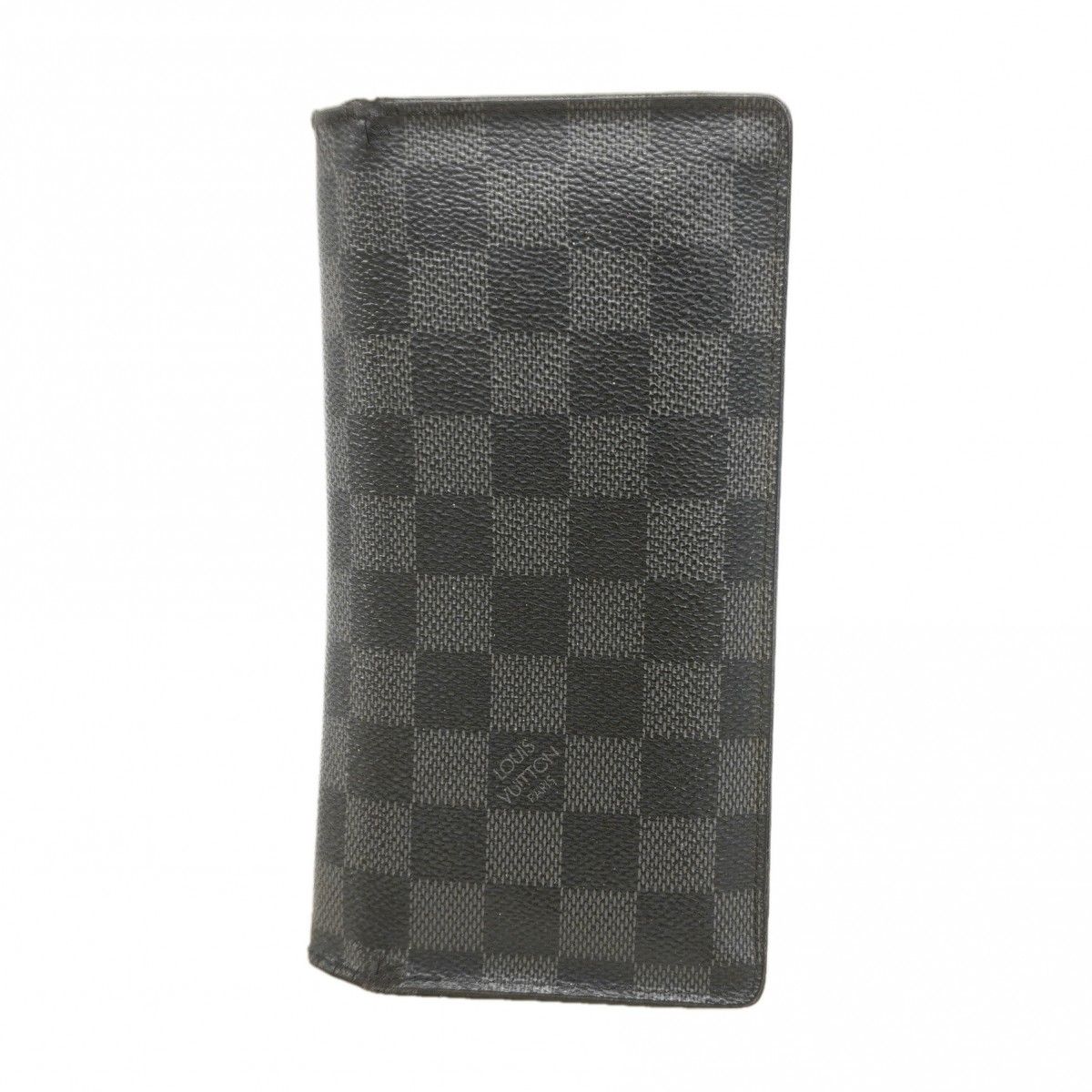【6ec3110-k】ルイヴィトン 長財布 ダミエ・グラフィット ポルトフォイユブラザ N62665 ブラック グレー【中古】メンズ