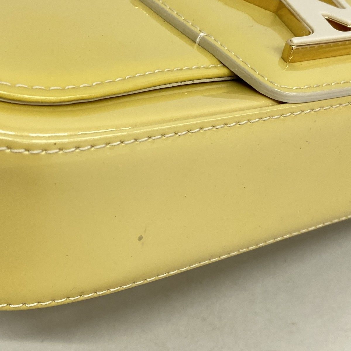 【6ec3271-k】ルイヴィトン クラッチバッグ ヴェルニ ポシェットソービー M93489 ブロンコライユ【中古】レディース