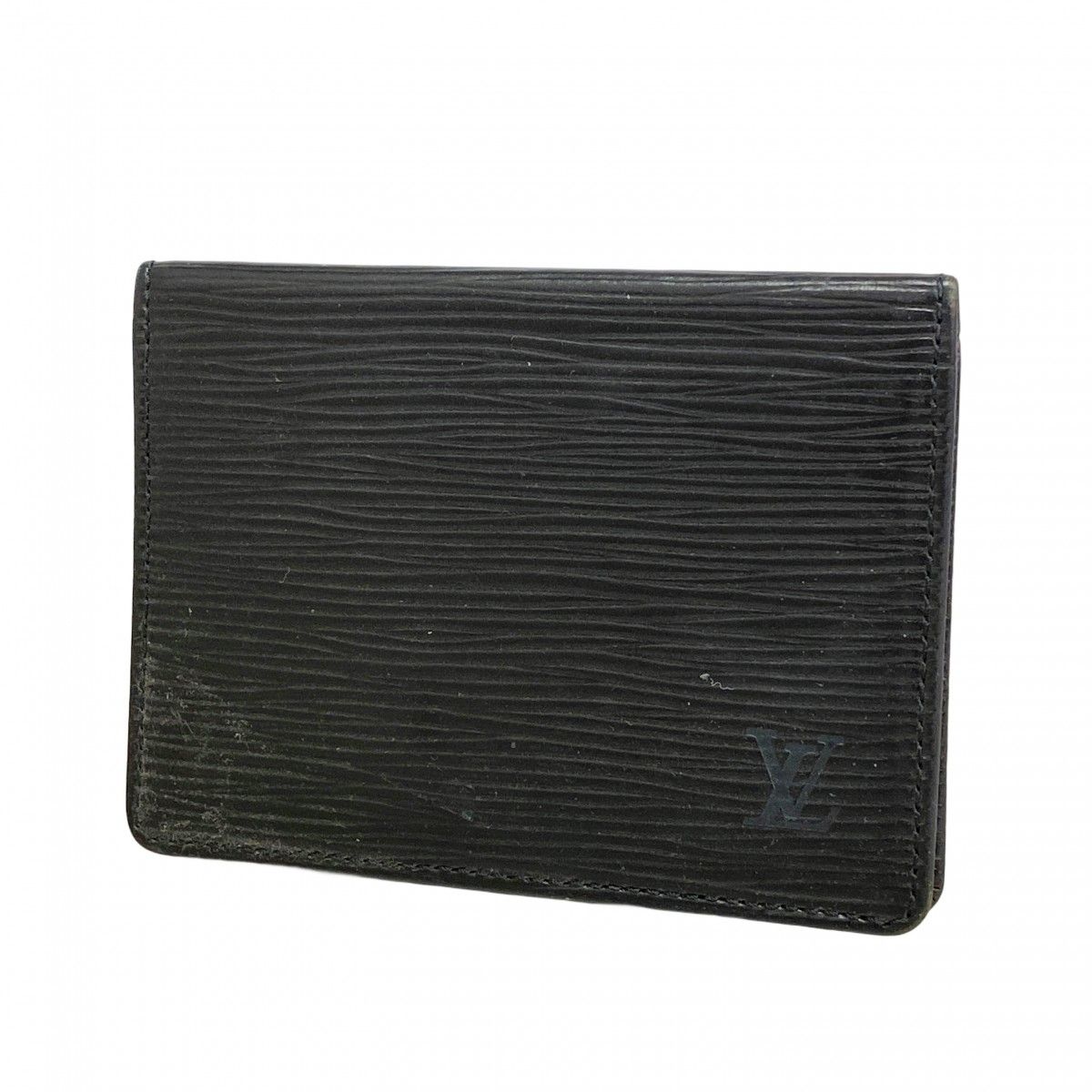 【6ec3274-k】ルイヴィトン カードケース エピ ポルト2カルトヴェルティカル M63202 ノワール【中古】メンズ レディース ユニセックス