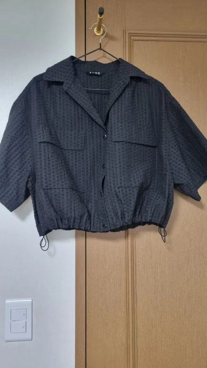 タイムフラップクロップドオープンシャツ