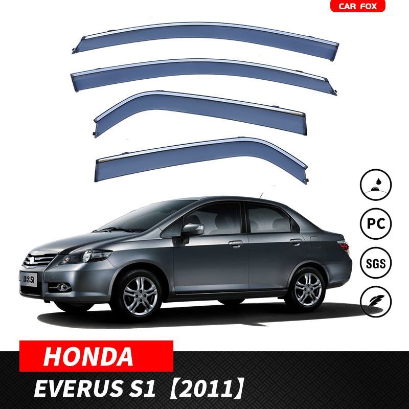 【送料込】ホンダ フィット セダン 理念 専用 ドアバイザー 簡単装着 UVカット 耐候性 雨避け 換気 走行風防止 車種専用設計 左右セット 色選択可