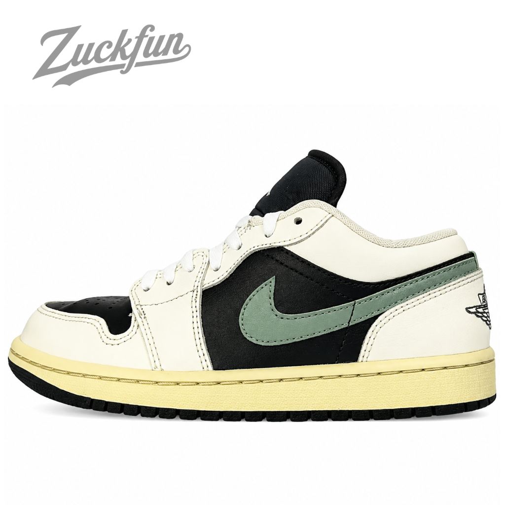 NIKE AIR JORDAN 1 LOW JADE SMOKE ナイキ エア ジョーダン 1 ローカット ジェイド スモーク ホワイト 白 ブラック 黒 23.5cm レディース スニーカー U11119