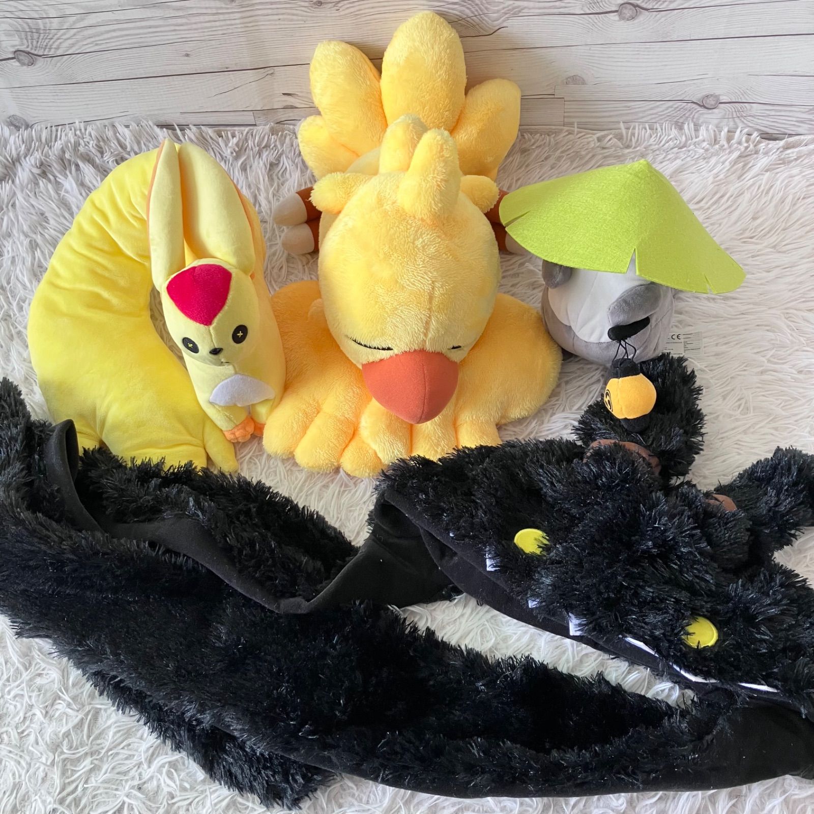 ファイナルファンタジー スクエア ウソウソ チョコボ すやすや スプリンガン フード付きマフラー カーバンクルトパーズ 4