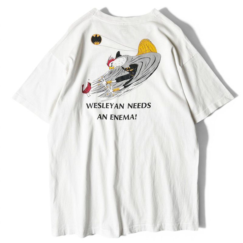 80s USA製 バットマン パロディ バントマン プリント 半袖 Tシャツ XL / 80年代 アメリカ製 ビンテージ イラスト シングル ステッチ カレッジ