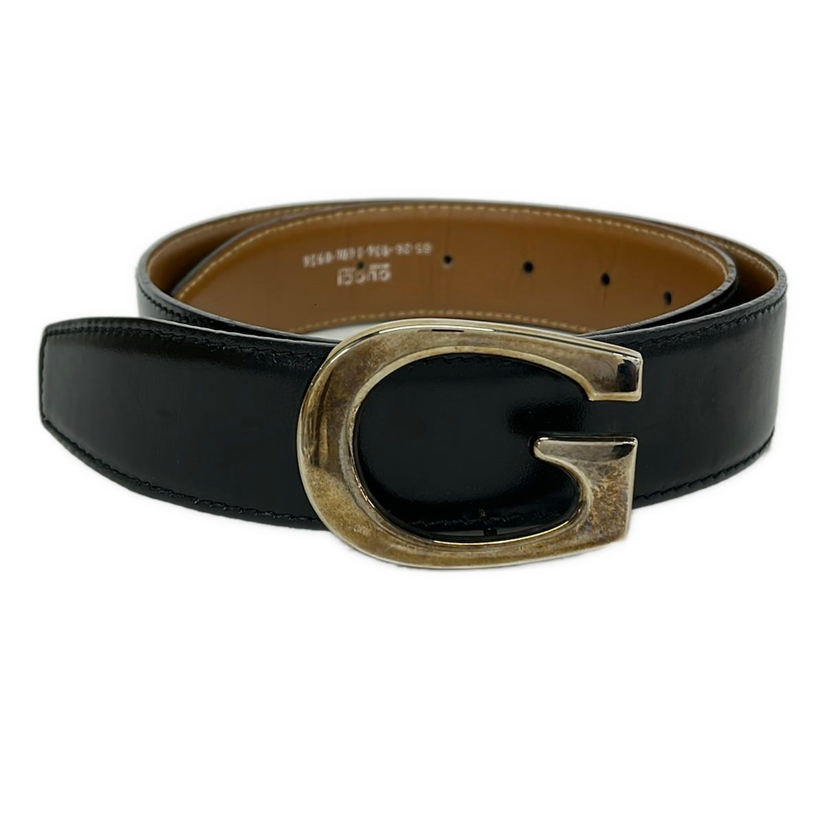 GUCCI(グッチ) ベルト 65・26 - 黒 レザー