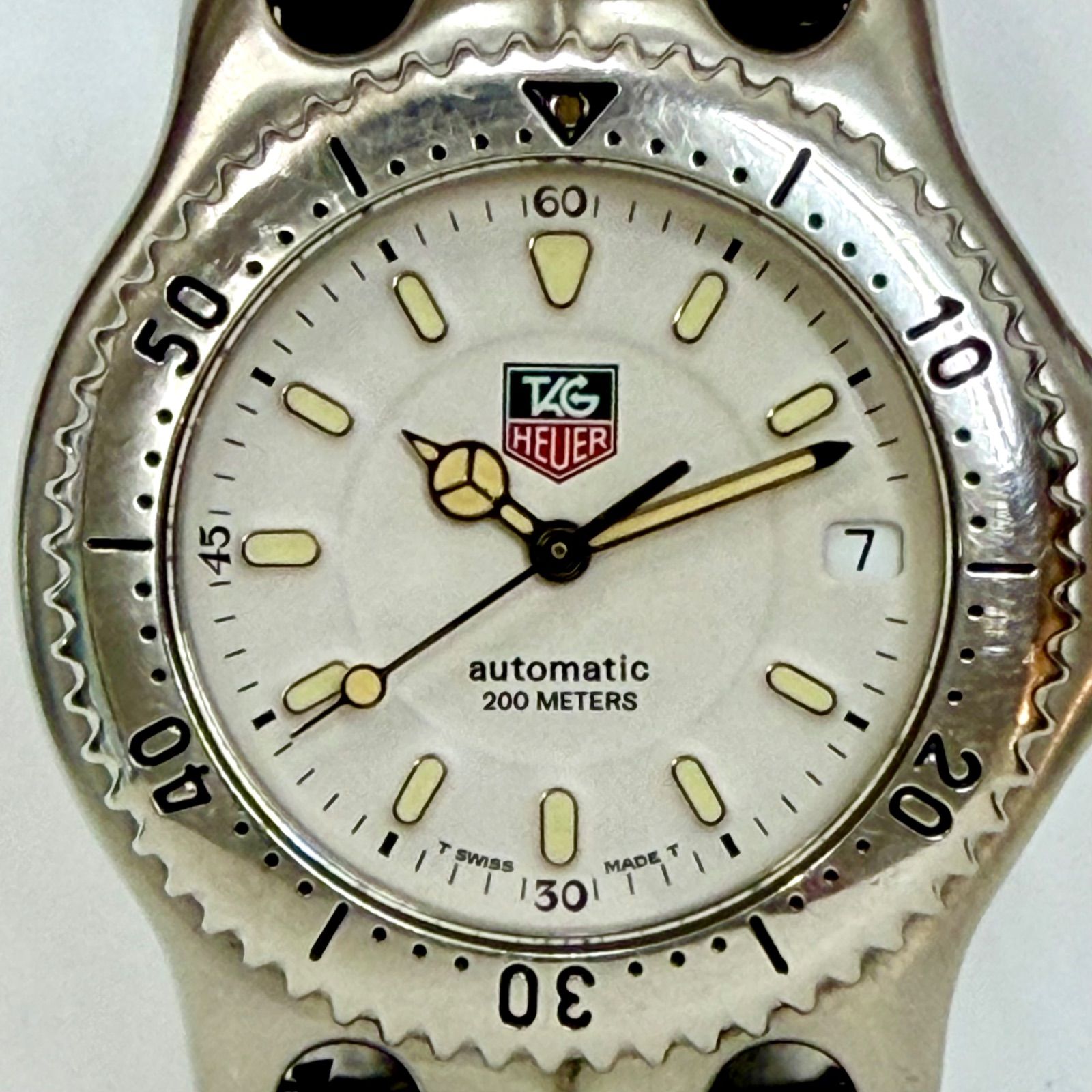 【良美品⭐️TAG Heuer（タグホイヤー）】 S/el（セル）シリーズ　 オートマチック　 200M 人気の白文字盤＋S字ブレス　 ワンオーナーユーズド品　 1260516020006MRY