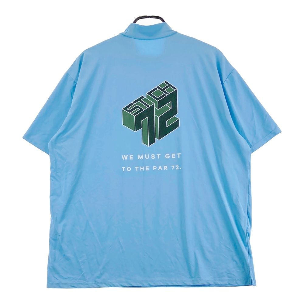 サイズ：L STCH SEVENTYTWO CLUBHOUSE モックネック 半袖Tシャツ