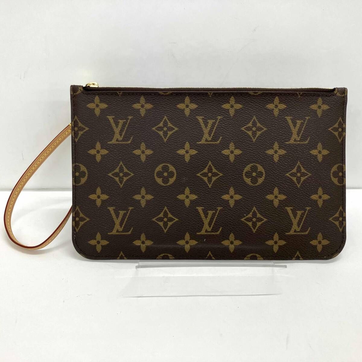 LOUIS VUITTON ルイヴィトン ﾓﾉｸﾞﾗﾑ ネヴァーフル用 付属ﾎﾟｰﾁ ｽﾄﾗｯﾌﾟ有り ﾏﾙﾁｹｰｽ 小物入れ ﾚﾃﾞｨｰｽ