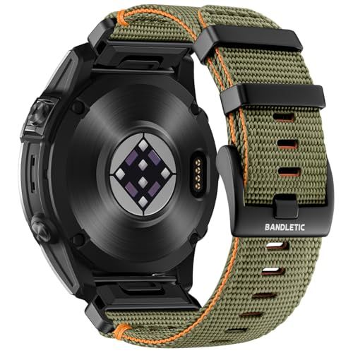 【新品】[Bandletic] ガーミン ベルト-22mm 交換用 高耐久ナイロン 軽量 通気性 スポーツ バンド Garmin Fenix 8 47mm/8 Pro/7/Forerunner 970/965/955/945Approach c648f225
