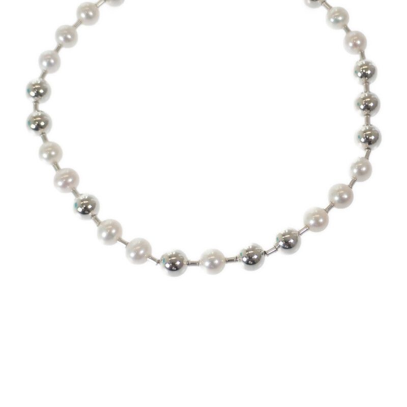 ティファニー TIFFANY&Co. ハードウェアパールボール 64048201 ネックレス シルバー925 フレッシュウォーターパール レディース 可愛い ギフト アクセサリー【中古】【Aランク】 137,400円
