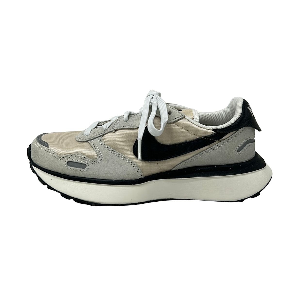 NIKE(ナイキ) スニーカー 22 レディース フェニックス ワッフル FD2196-100 アイボリー×ライトグレー×黒
