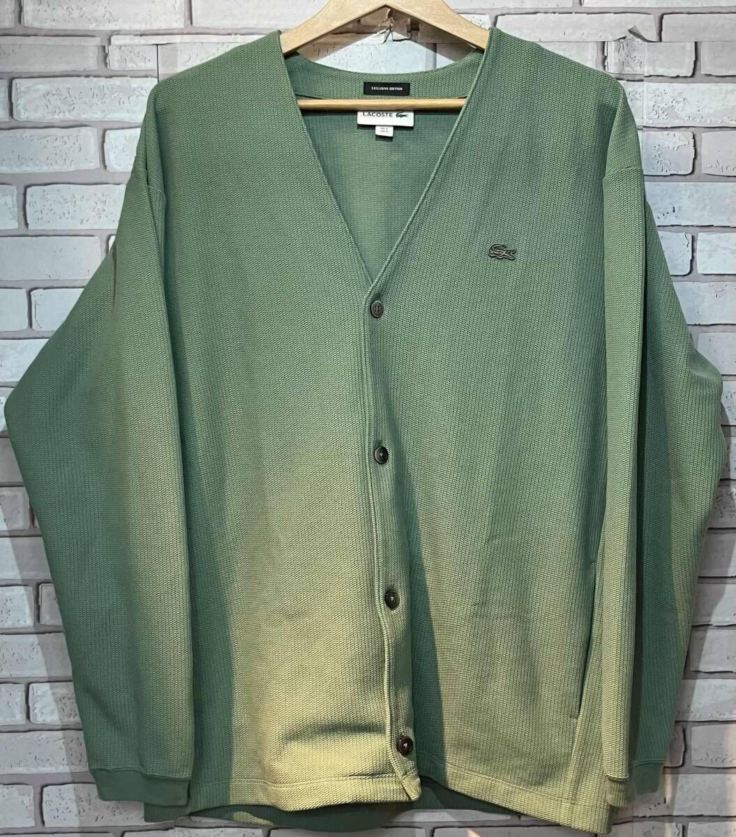 LACOSTE ラコステ カーディガン SH715MJ 別注BEAUTY & YOUTH サイズM トラッド＆ベーシック グリーン