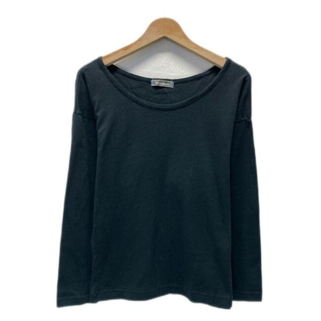 【中古】　ISSEY MIYAKE　トップス　70's vintage　筆タグ　長袖　カットソー　ラウンドネック　無地　ワンポイント　ブランドロゴ　プリント　日本製　ドメスティック　古着　/2496