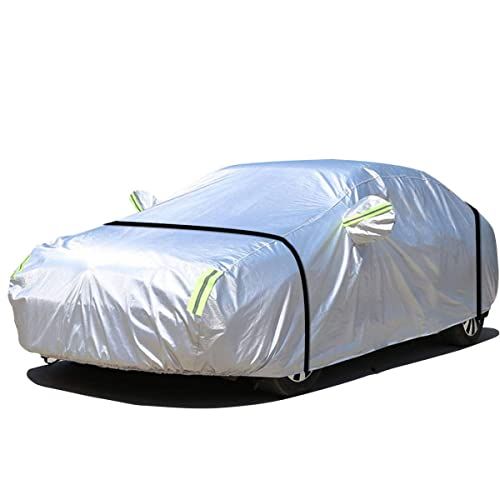 LINFEN ボディカバー 車カバー 5層構造 裏起毛タイプ 防水防塵防輻射紫外線 カーカバー 汎用 サイズ 台風・黄砂 対策 軽 SUV ワゴン セダン 各車対応 (自動車3M：450×175×150cm)kk a3b3fc64