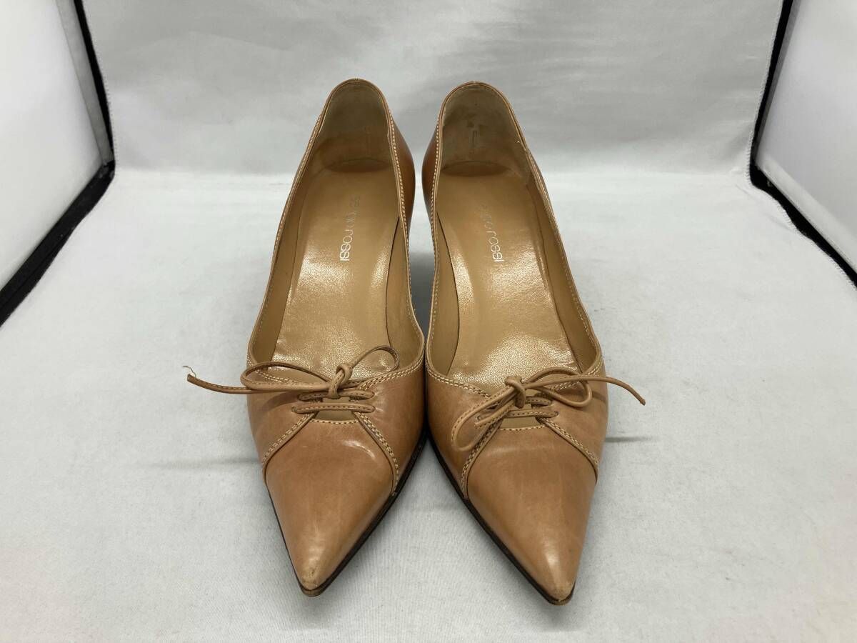 sergio rossi セルジオ ロッシ パンプス レザーシューズ MADE IN ITALY イタリア製 サイズ37 ベージュ