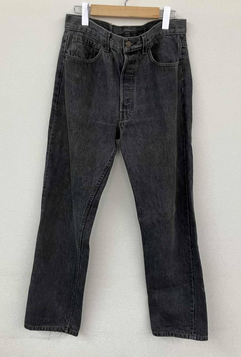Levi's リーバイス ブラックデニム 501 USA製 90s 先染め メンズ W33 黒 ブラック