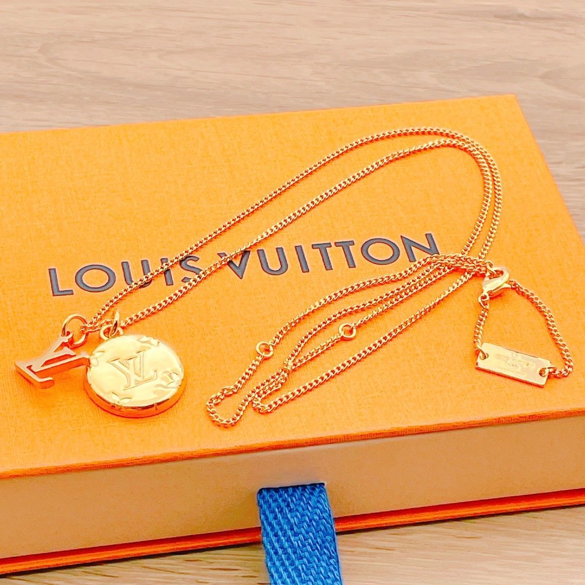 ◇ルイヴィトン◇新品仕上済 LOUIS VUITTON M80189 リングネックレス リングなし ブランド 9.35g