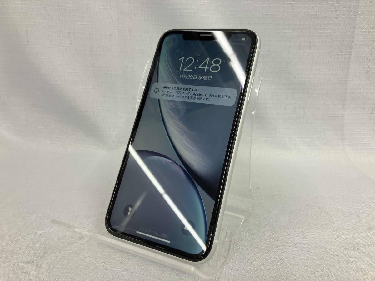 au SIMロック解除済 iPhone XR 128GB MT0J2J/A ホワイト - メルカリ