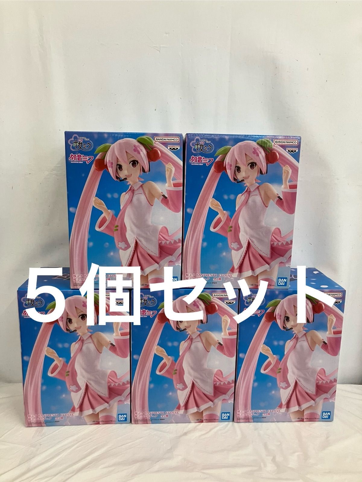 未開封 初音ミク 桜ミク BANPRESTO EVOLVE フィギュア 5個 LF5798 f107