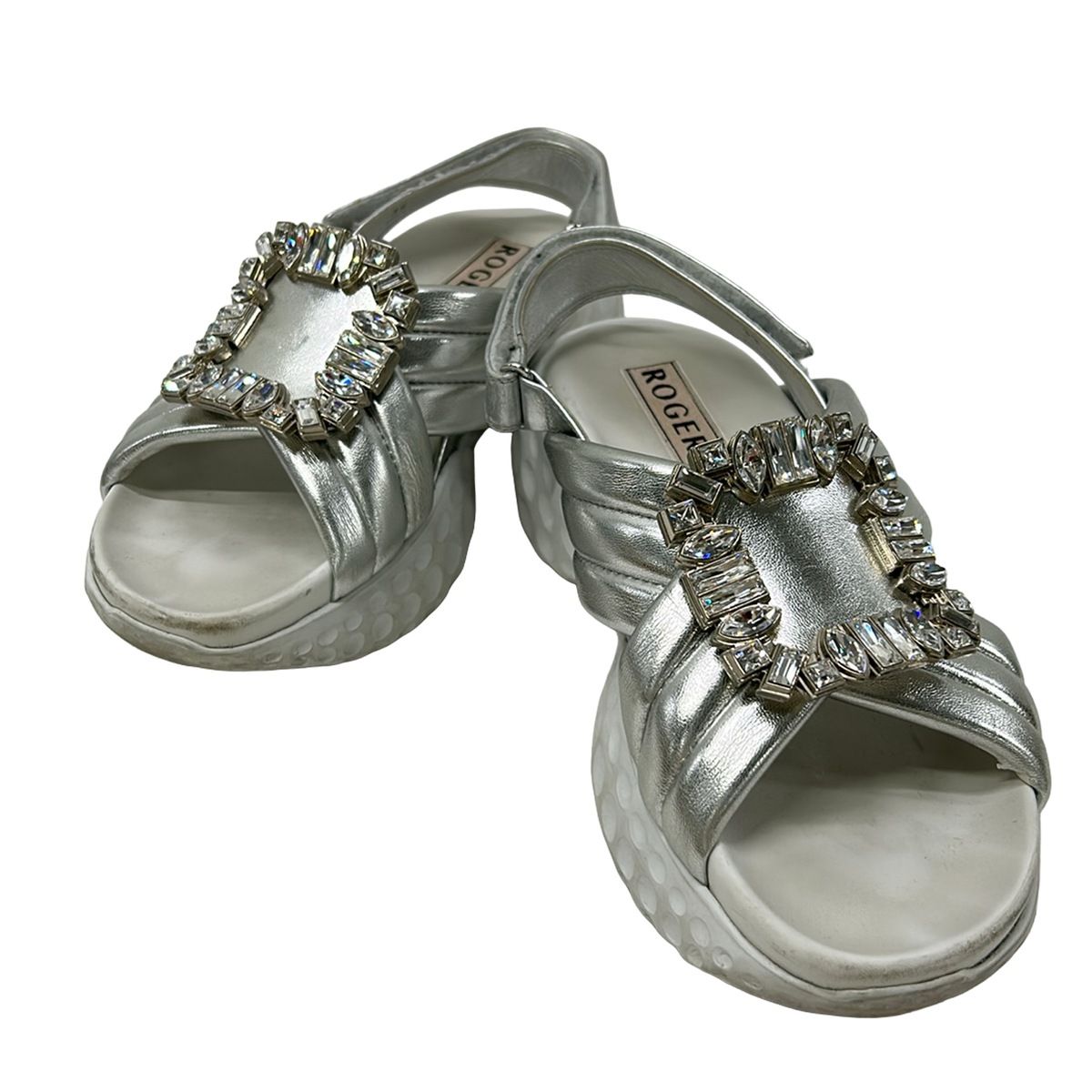 RogerVivier(ロジェヴィヴィエ) サンダル 39 レディース - シルバー