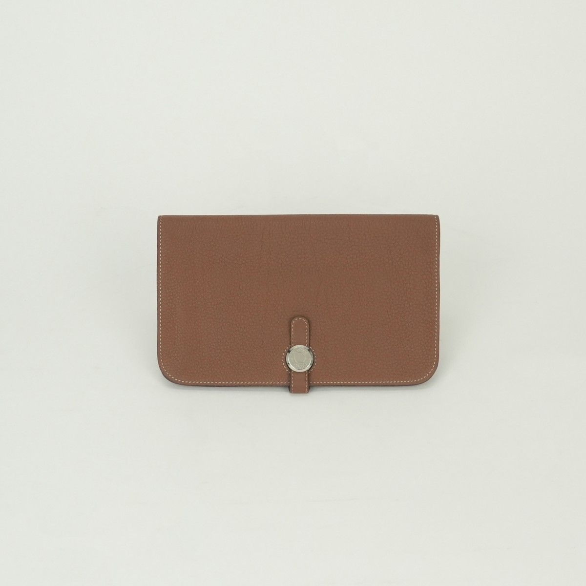 エルメス HERMES ドゴンGM ドゴン GM ドゴンデュオ 財布 長財布 ロングウォレット トゴ ゴールド Gold ブラウン Brown 茶 シルバー金具 ポーチ 小銭入れ