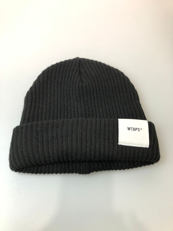 中古品】 WTAPS ダブルタップス LOGO COTTON BEANIE 232MADT-HT01 ロゴ