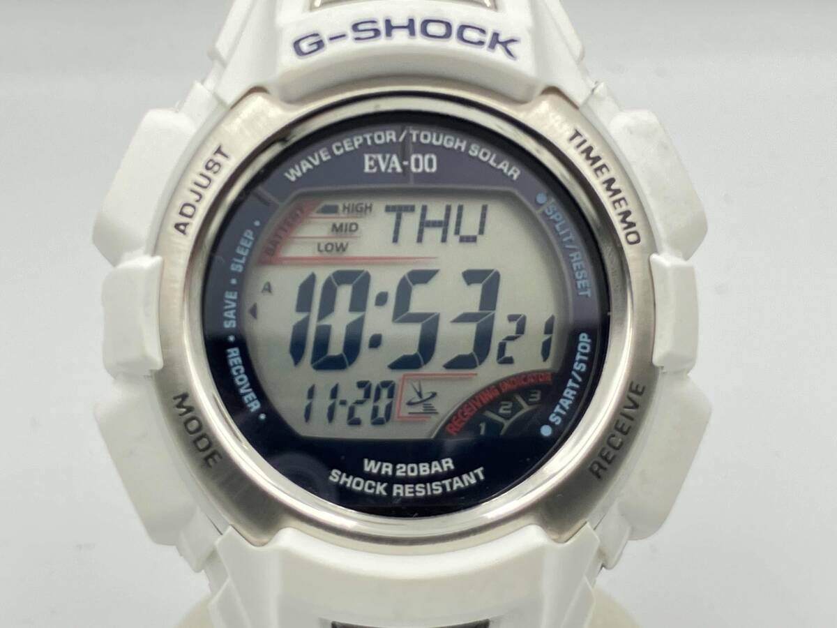 【BOX付】 CASIO カシオ G‐SHOCK GW-300FJREI-7JR エヴァンゲリオン 綾波レイモデル 電波ソーラー 2025年11月電池交換・防水検査済み