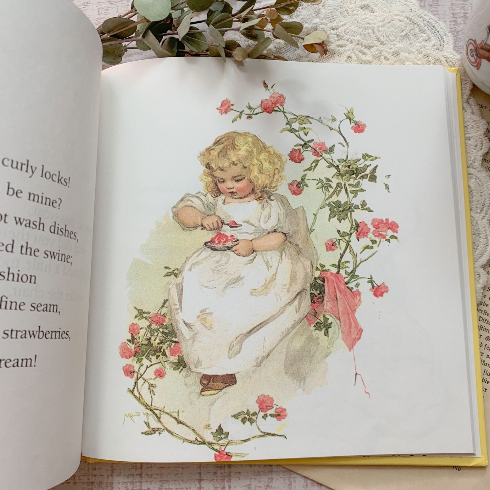 海外 絵本 Nursery Rhymes モード・ハンフリー 挿絵 ヴィクトリアン調