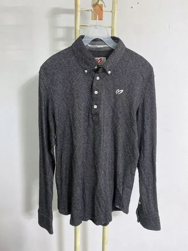 ヴィンテージ(サイズ4) マスターバニーエディション ゴルフ メンズ ヘリンボーン パータン カラ 長袖Tシャツ