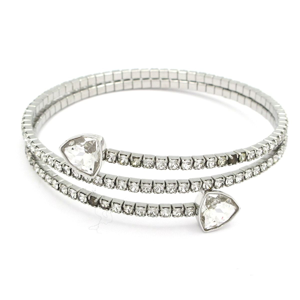 SWAROVSKI(スワロフスキー) ブレスレット - クリア×シルバー