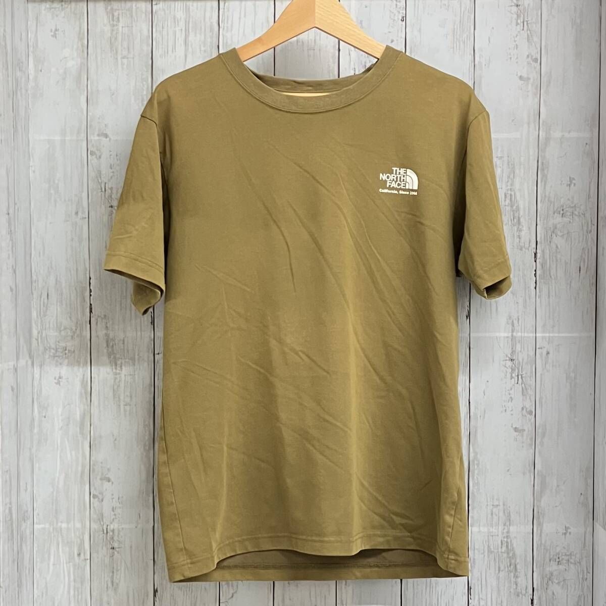 THE NORTH FACE ザノースフェイス メンズ Tシャツ 半袖 Historical Logo Tee NT32159 Lサイズ グリーン系
