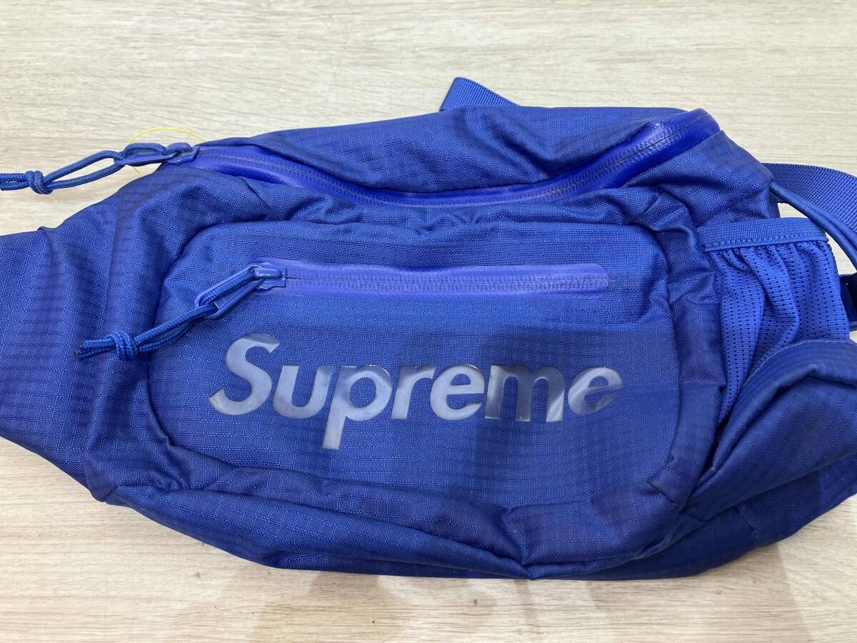 supreme ボディバッグ　ナイロン　ブルー