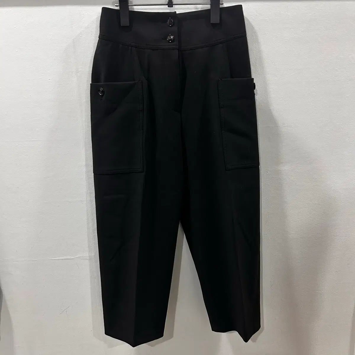 システム ウール混 スラックス パンツ