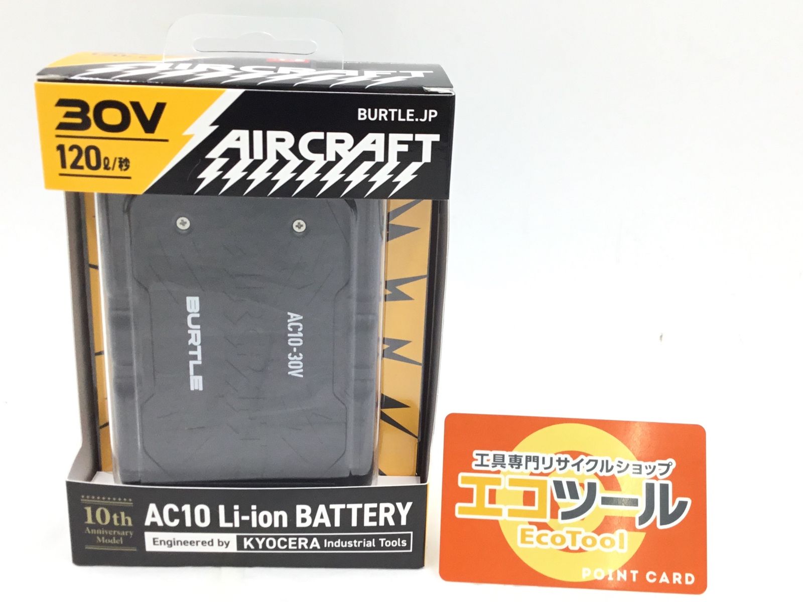【未使用】BURTLE/バートル AC10 ☆ エアークラフト 2026年モデル 30Vリチウムイオンバッテリー マットブラック 78 F [IT_OVRMY][半田][M04]