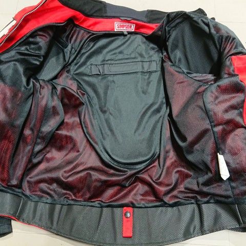 SIMPSON Racing シンプソン ライディングメッシュジャケット レッド系