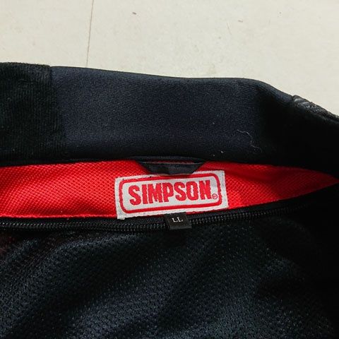 SIMPSON Racing シンプソン ライディングメッシュジャケット レッド系