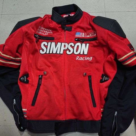 SIMPSON Racing シンプソン ライディングメッシュジャケット レッド系