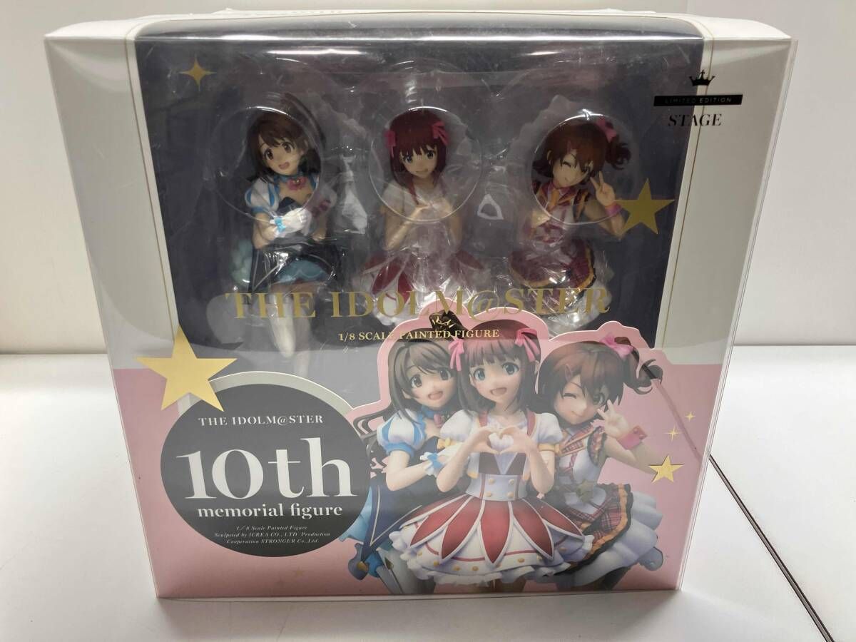 (特設ステージ台座付属セット)アニプレックス 天海春香&島村卯月&春日未来 10thメモリアルフィギュア 1/8 ANIPLEX+限定 フィギュア