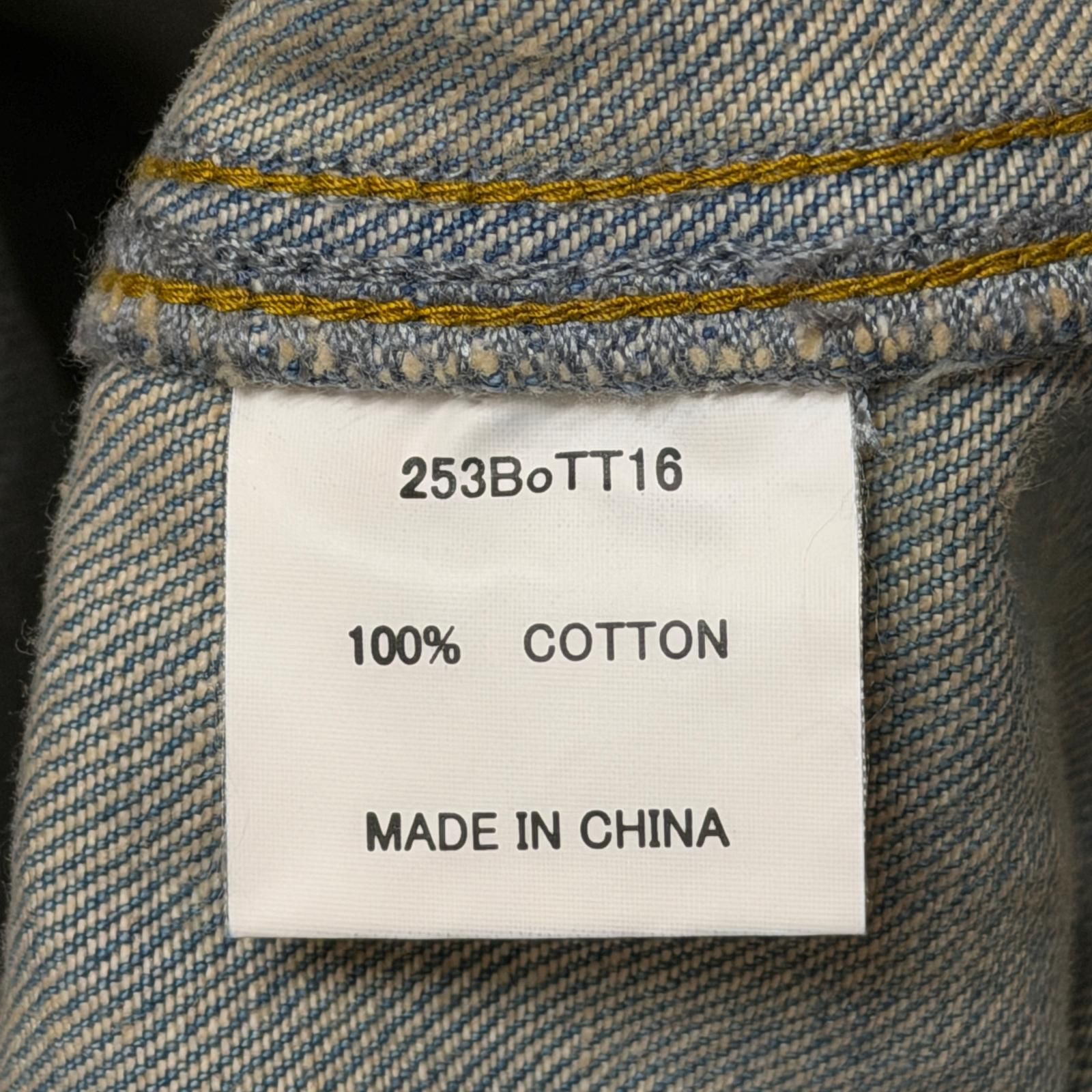 参考上代44000円 未使用 BoTT OI’ Dirty Painter Jean ダメージ加工 ペインタージーンズ デニムパンツ ボット BOTT-25AW-54 インディゴ 32 （15673M） 参考上代44000円 未使用 BoTT OI' Dirty Painter Jean ダメージ加工