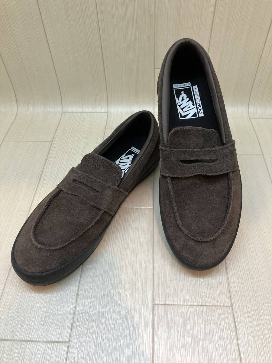 ★ 美品 VANS バンズ ローファー スエード Skate Loafer 27.5cm ブラウン 冬