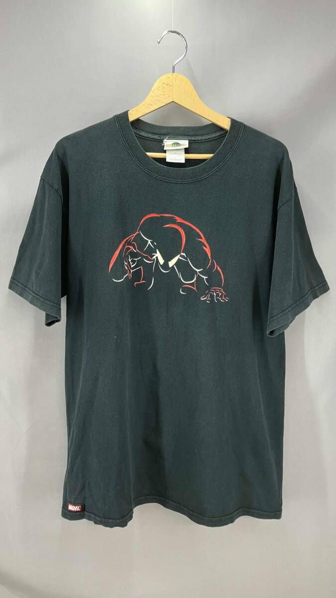 ★ USJ ユーエスジェイ 半袖Tシャツ スパイダーマン 90s 古着 Lサイズ ブラック 夏