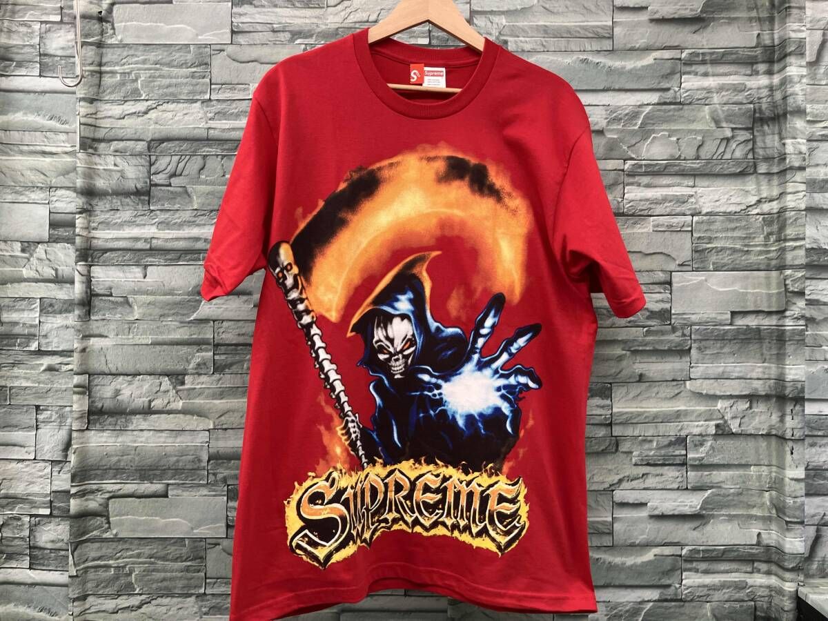Supreme/半袖Tシャツ/26ss Grim Reaper Tee RED/シュプリーム/赤/M 
