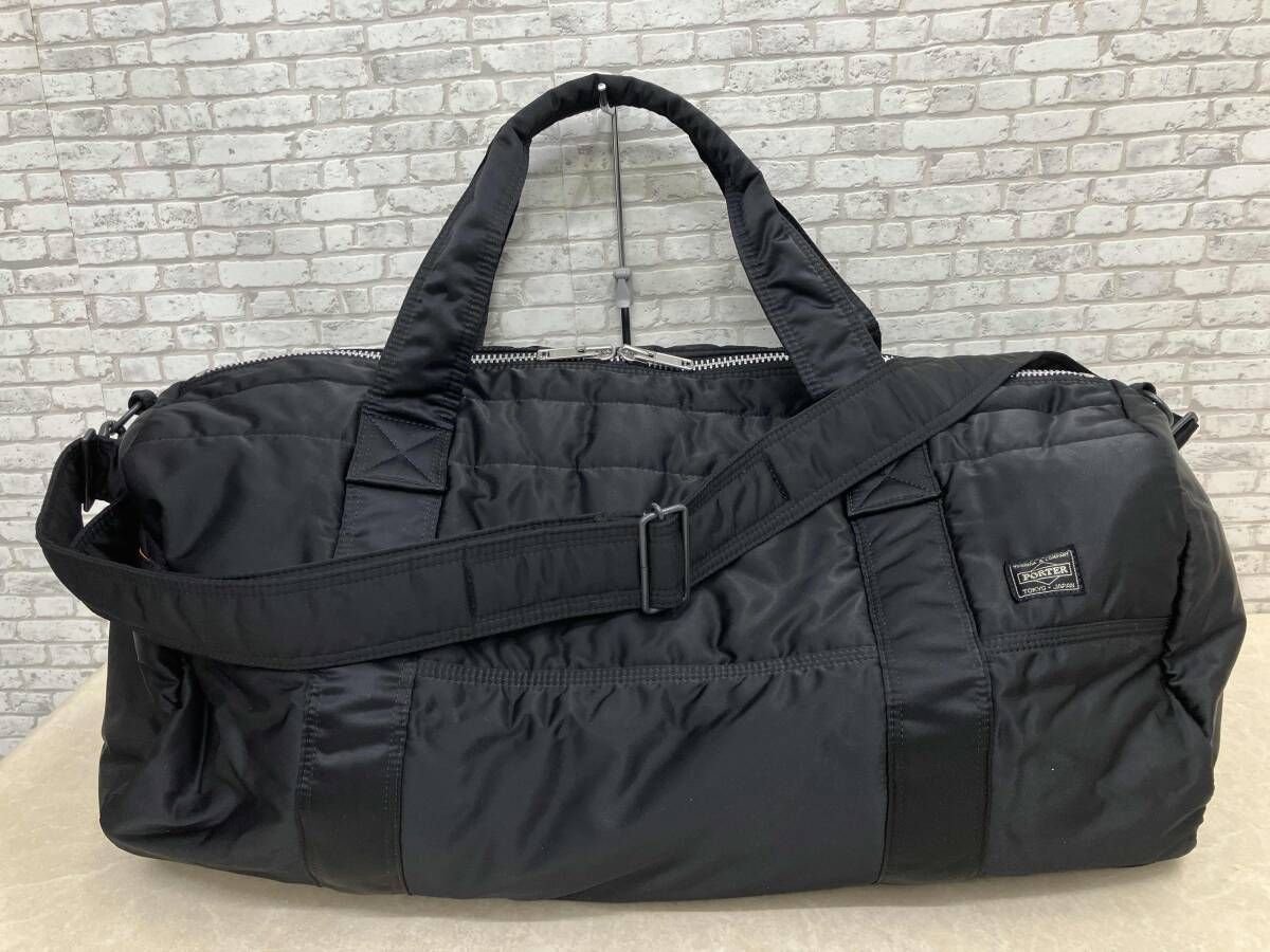PORTER ポーター TANKER タンカー 2WAY ボストンバッグ ブラック