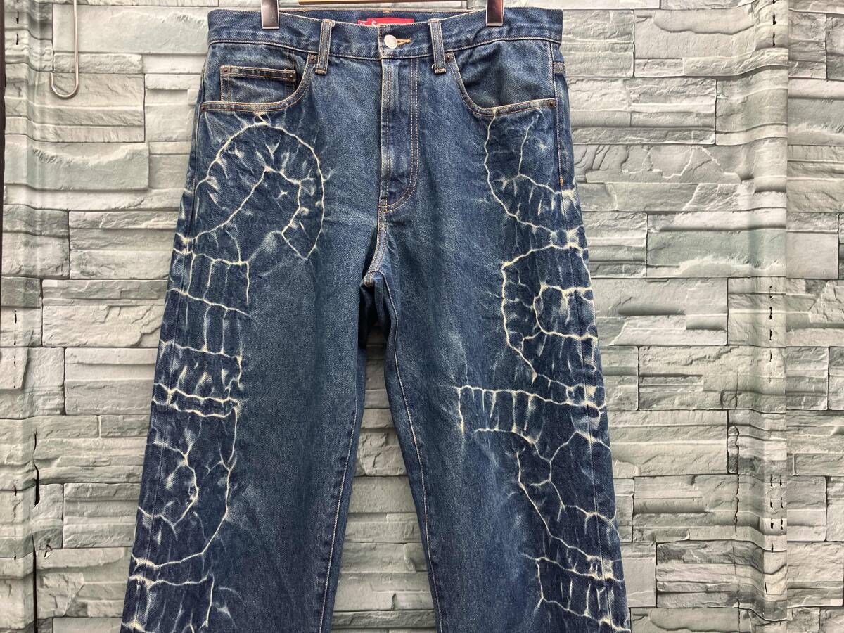 Supreme/ジーンズ/23SS SHIBORI LOOSE FIT/30インチ/ブルー/シュプリーム